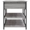 Shoe Bench Grey Sonoma - 100x42.5x50 cm Engineered Wood