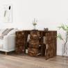 Minimalist Smoked Oak Sideboard - 91x29.5x65 cm