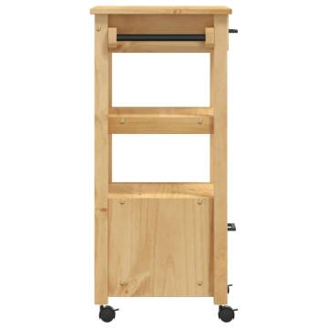 Kitchen Trolley MONZA | Solid Pine Wood | 48x40x90 cm