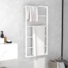 Towel Rack White 60x10x116 cm Steel Colour white Size 60 x 10 x 116 cm 