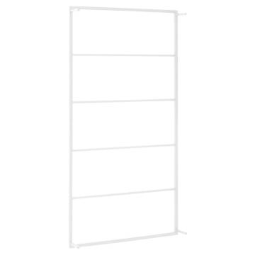 Towel Rack White 60x10x116 cm - Durable Steel Bathroom Storage