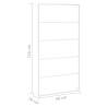 Towel Rack White 60x10x116 cm - Durable Steel Bathroom Storage