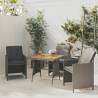 Garden Table Grey 70x70x72 cm Poly Rattan & Solid Acacia Wood Colour grey Size 70 x 70 x 72 cm Quantity in Package 1 