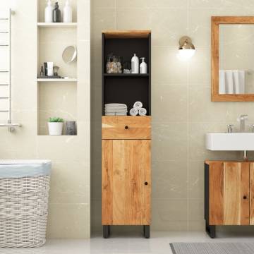 Bathroom Cabinet 38x33x160 cm - Solid Wood Acacia | HipoMarket