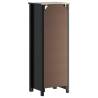 Bathroom Cabinet BERG Black - Solid Wood Pine 40x34x110 cm