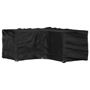 L-Shaped Garden Furniture Cover with Eyelets - 185x185x90 cm