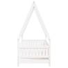 Kids Bed Frame White 70x140 cm | Solid Wood Pine Furniture