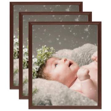 Dark Red Photo Frames Collage - 3 pcs for Table | HipoMarket