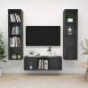 3 Piece TV Cabinet Set Grey Engineered Wood Colour grey Quantity in Package 1 