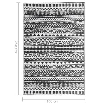 Trendy Outdoor Rug Black 160x230 cm PP - Hipo Market