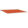 Retractable Awning Orange and Brown 4x3m | Durable & Stylish