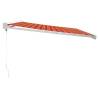 Retractable Awning Orange and Brown 4x3m | Durable & Stylish