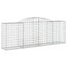 Arched Gabion Baskets - 12 pcs Galvanised Iron - Garden Barriers