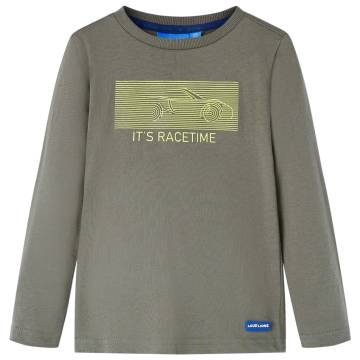 Kids' Long Sleeve Khaki T-shirt 116 | Affordable & Durable Wear