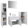 Stylish High Gloss White Bathroom Furniture Set | HipoMarket