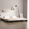 Pallet Bed Grey 160x200 cm Solid Wood Pine Colour grey Size 160 x 200 cm 