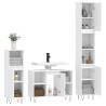 3 Piece Bathroom Furniture Set - White Engineered Wood