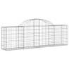 Arched Gabion Basket 200x30x60/80 cm - Galvanised Iron