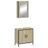 2 Piece Bathroom Furniture Set - Sonoma Oak | HipoMarket