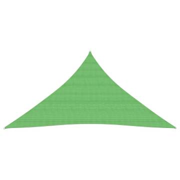 Light Green Sunshade Sail 5x6x6 m - UV Resistant HDPE