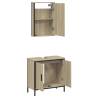 2 Piece Bathroom Furniture Set - Sonoma Oak | HipoMarket