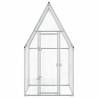 Chicken Cage Silver 100x100x190 cm | Galvanised Steel