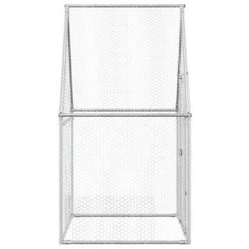 Chicken Cage Silver 100x100x190 cm | Galvanised Steel