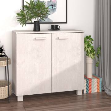 Sideboard HAMAR White - Solid Pine Wood 85x35x80 cm