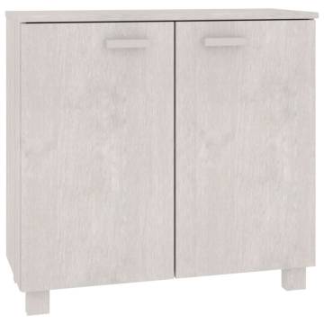 Sideboard HAMAR White - Solid Pine Wood 85x35x80 cm