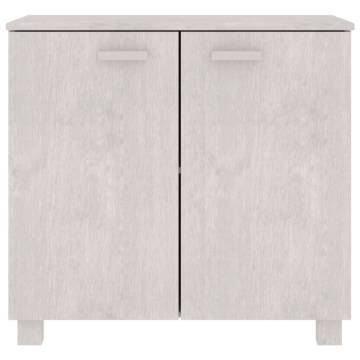 Sideboard HAMAR White - Solid Pine Wood 85x35x80 cm