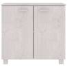 Sideboard HAMAR White - Solid Pine Wood 85x35x80 cm