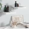 Floating Wall Shelves 2 pcs High Gloss White 23x23.5x3.8 cm MDF Colour high gloss white Size 23 x 23.5 x 3.8 cm Quantity in Package 2 Number of Pieces 1 