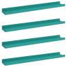 Blue Wall Shelves - Set of 4 | Stylish Storage Solution