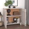 Sideboard HAMAR White - Solid Pine Wood 85x35x80 cm