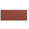 Terracotta Balcony Screen 120x300 cm - Waterproof Privacy Shade