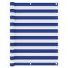 Balcony Screen White and Blue 120x600 cm Oxford Fabric Colour white and blue Size 120 x 600 cm Quantity in Package 1 