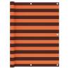 Balcony Screen Orange & Brown 120x600 cm - Waterproof Shade