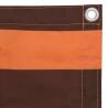 Balcony Screen Orange & Brown 120x600 cm - Waterproof Shade