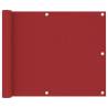 Balcony Screen Red 75x500 cm Oxford Fabric Colour red Size 75 x 500 cm Quantity in Package 1 