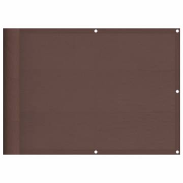 Brown Balcony Screen 75x700 cm | 100% Waterproof Polyester