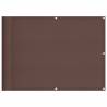 Brown Balcony Screen 75x700 cm | 100% Waterproof Polyester