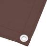 Brown Balcony Screen 75x700 cm | 100% Waterproof Polyester