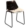 Timeless Dining Chair Set - 4 Genuine Goat Leather Chairs