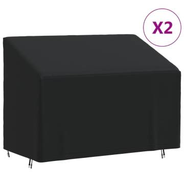 Waterproof 2-Seater Bench Covers - 420D Oxford Fabric