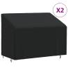 2-Seater Bench Covers 2 pcs 134x70x65/94 cm 420D Oxford Fabric Size 134 x 70 x 65/94 cm Quantity in Package 1 