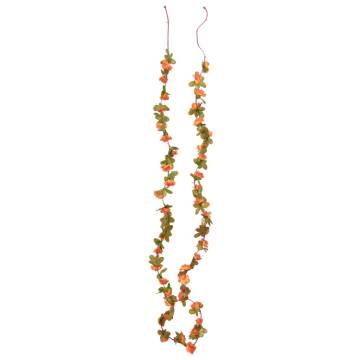 Artificial Flower Garlands 6 pcs Orange 250 cm - HipoMarket