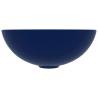 Ceramic Dark Blue Round Bathroom Sink | HipoMarket