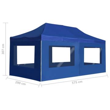 Professional Folding Party Tent 6x3m Blue - HipoMarket