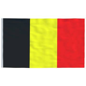 Belgium Flag and Pole - 6.23m Aluminium - Perfect for Events