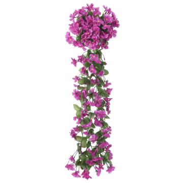 Light Purple Artificial Flower Garlands - 3 pcs 85 cm